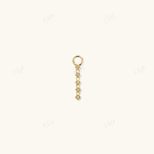 0.024CT Lab Grown Round Diamond Link Earring