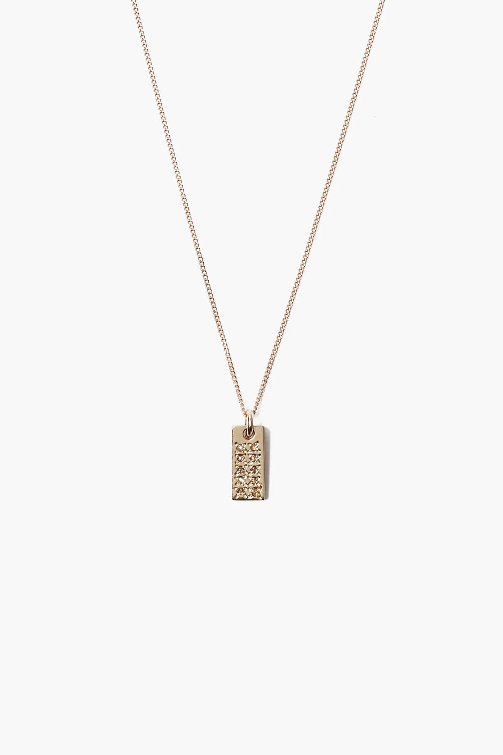 14k Domino Necklace