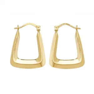 9ct Yellow Gold Creole Earrings ER550N