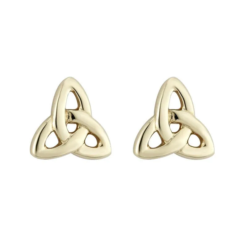 9K Gold Trinity Knot Stud