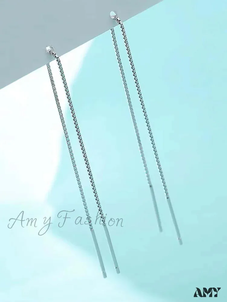 Amy Fashion - Minimalist Threader Earrings