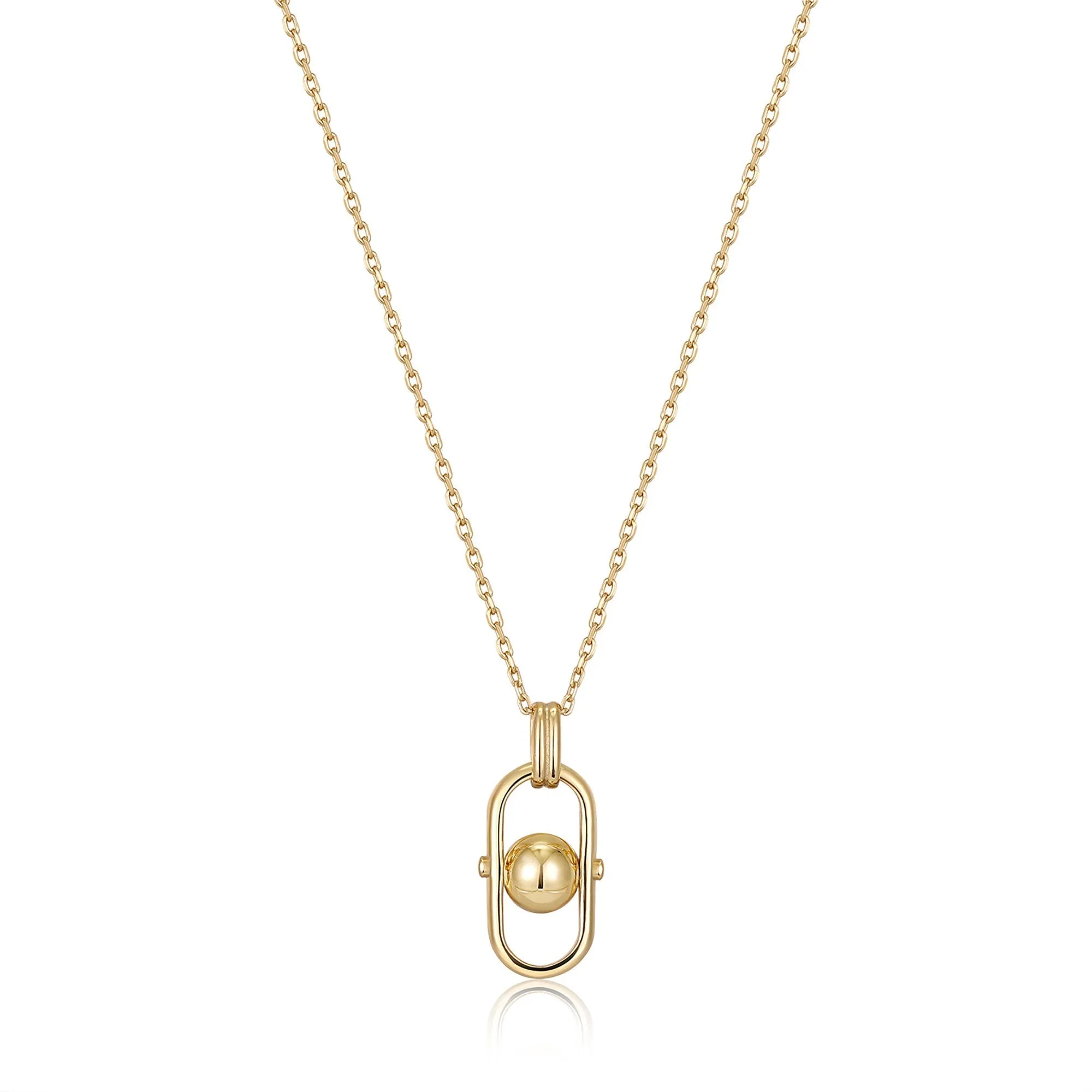 Ania Haie Orb Link Drop Pendant Necklaces