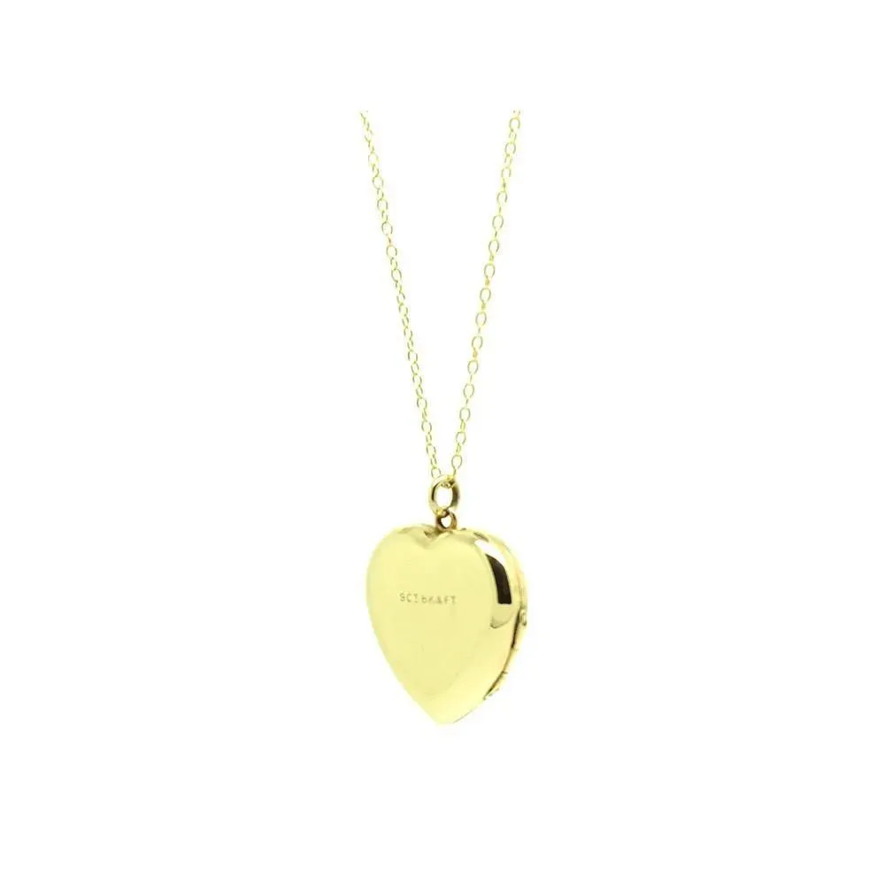 Antique Art Deco (1920-1935) Yellow Gold Heart Locket