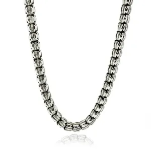 Antique Victorian Sterling Silver Chain Necklace