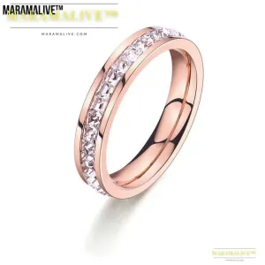 Behold the Ultimate Statement of Elegance and Style - Titanium steel ring personality plated 18 rose gold So Gorgeous