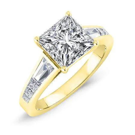 Bergamot - Princess Moissanite Engagement Ring