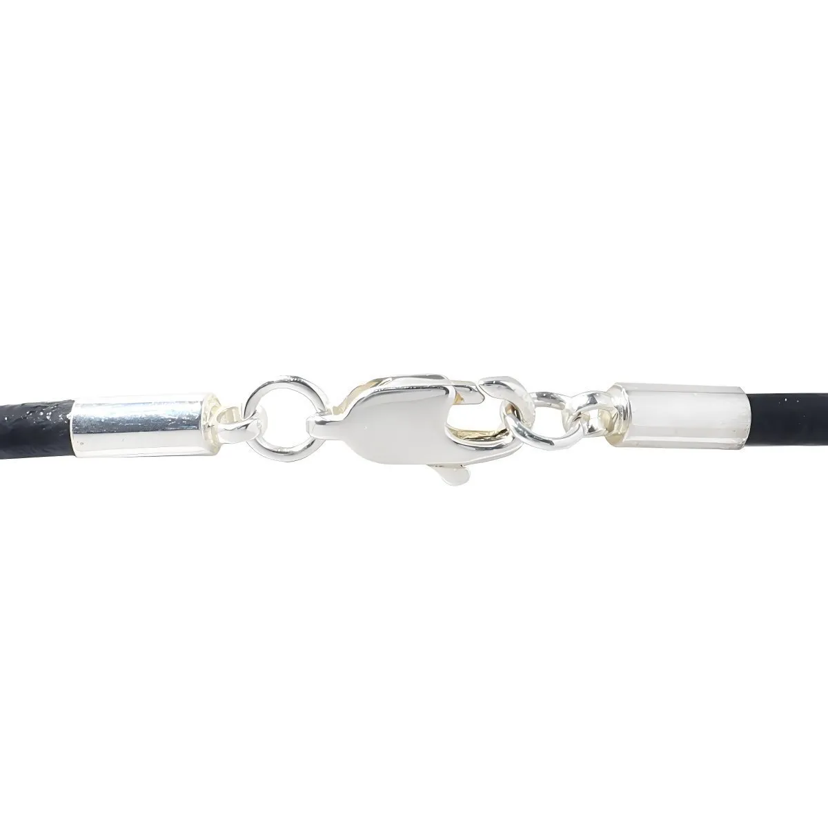 Black Cord Law Enforcement Blue Line Charm Bracelets