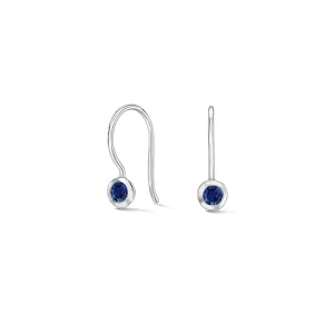 Blue Sapphire Dewdrop Earrings