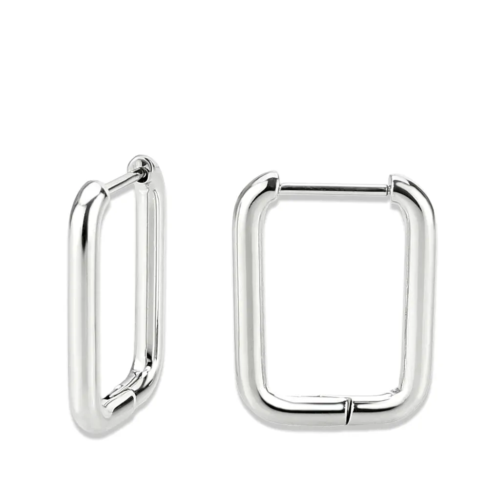 CJ3841 Wholesale Women's Minimalist Stainless Steel Square Earrings