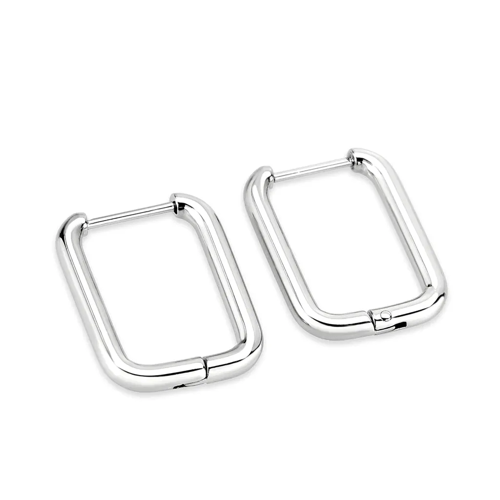 CJ3841 Wholesale Women's Minimalist Stainless Steel Square Earrings