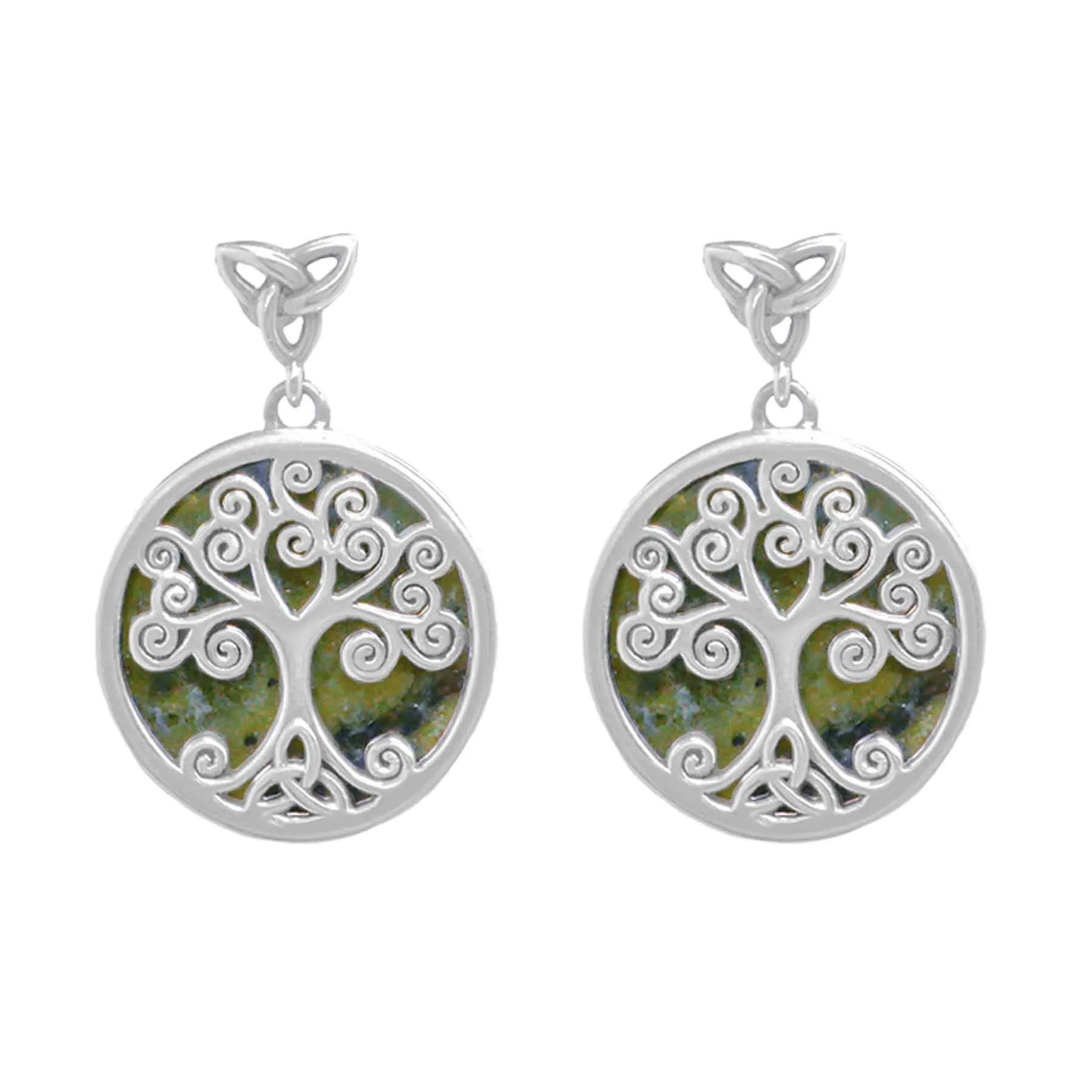 Connemara Marble Tree of Life Earrings