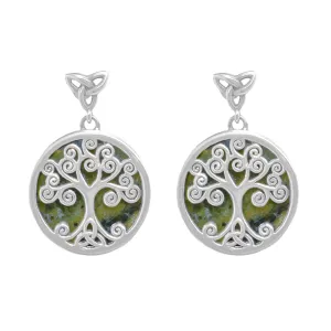 Connemara Marble Tree of Life Earrings