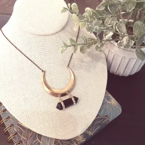 Crescent Necklace | Onyx