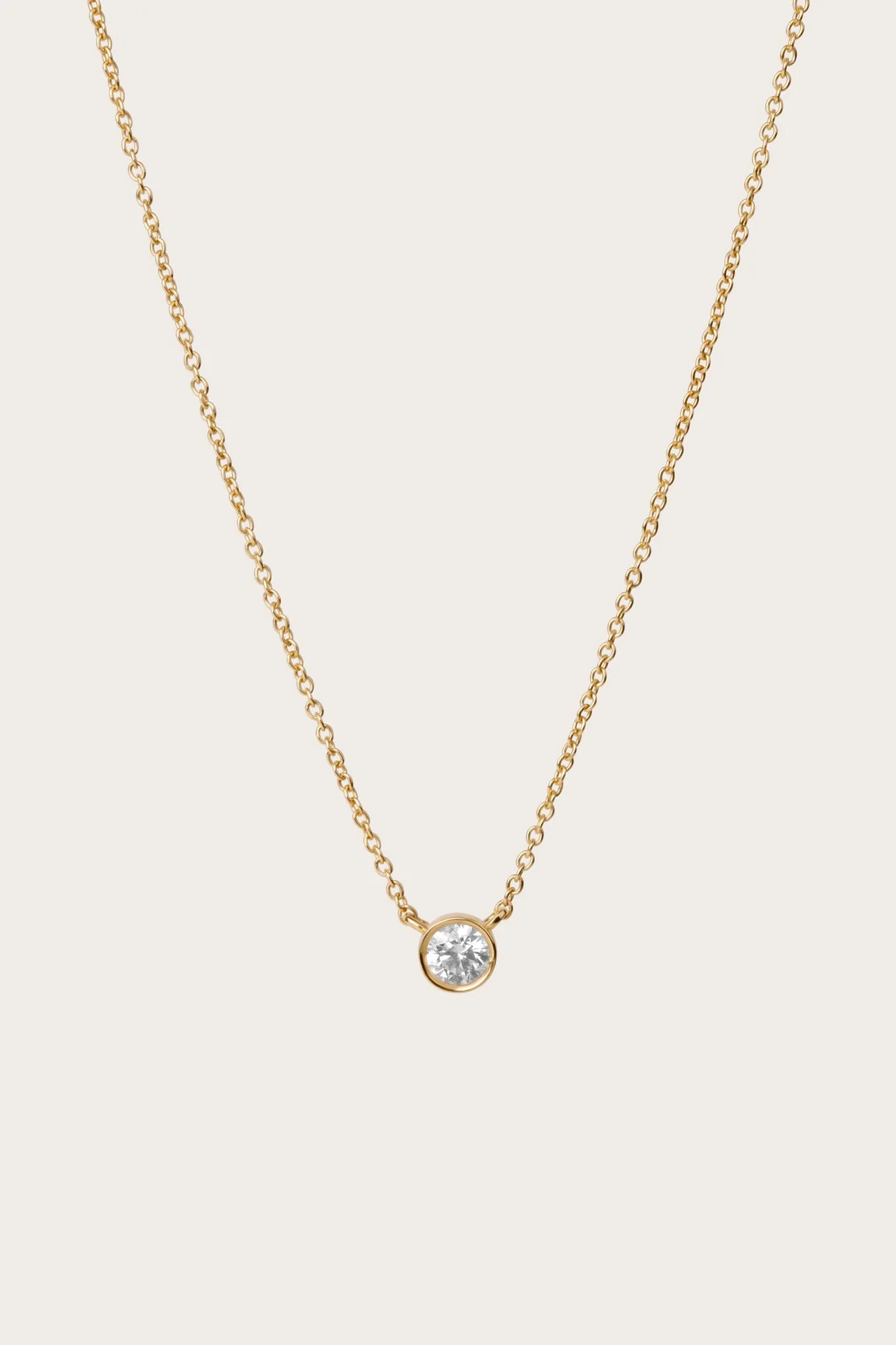 Diamond Bezel Necklace