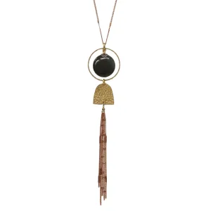 Domed Tassel - Ocean Jasper