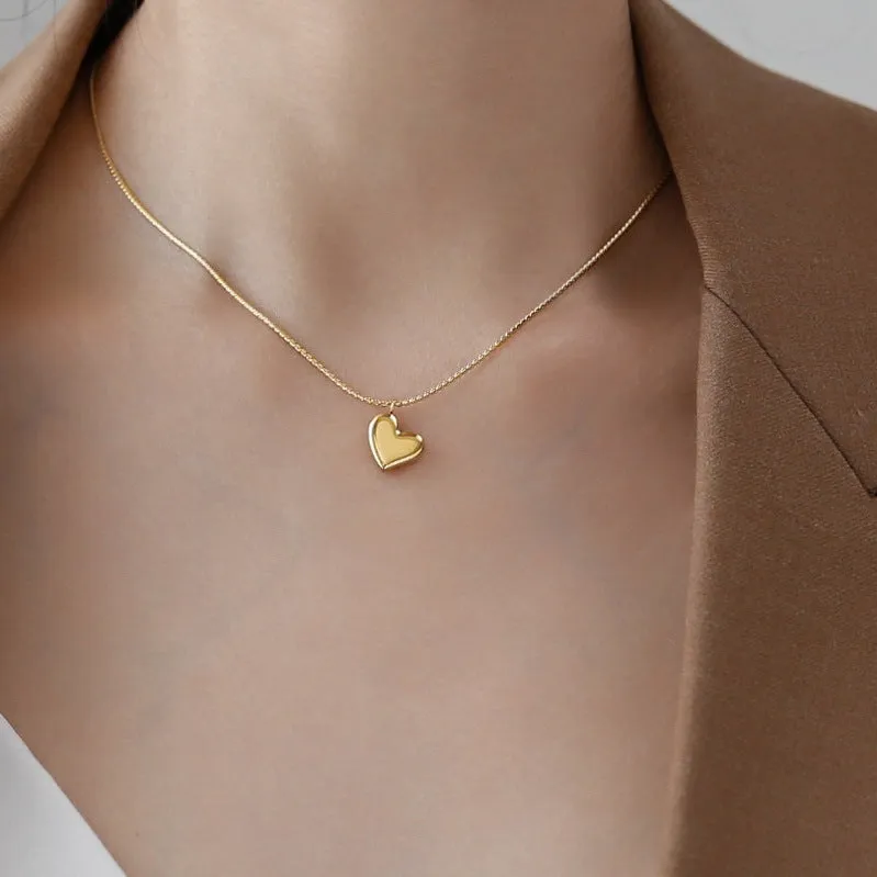 Dorothea Gold Heart Necklace