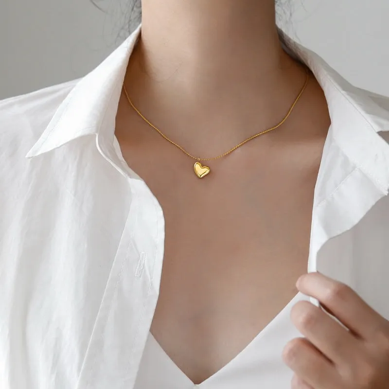 Dorothea Gold Heart Necklace