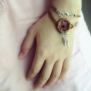 Dream catcher double wrap bracelets