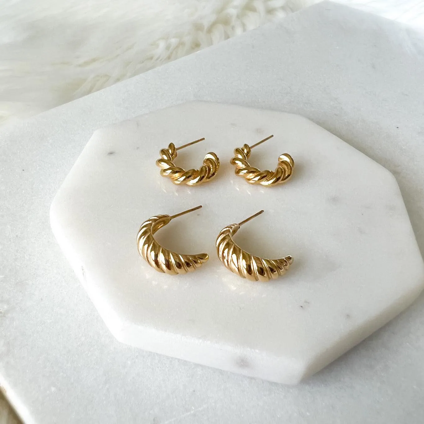 Emile Croissant Earrings