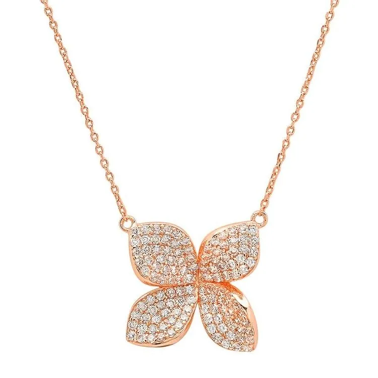 FIORE NECKLACE, ROSE GOLD