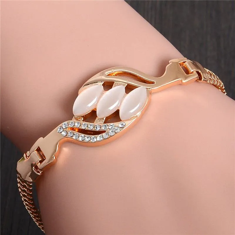 Gold Color Music Notes Bracelet  Zircon Charm Bracelet 24 styles