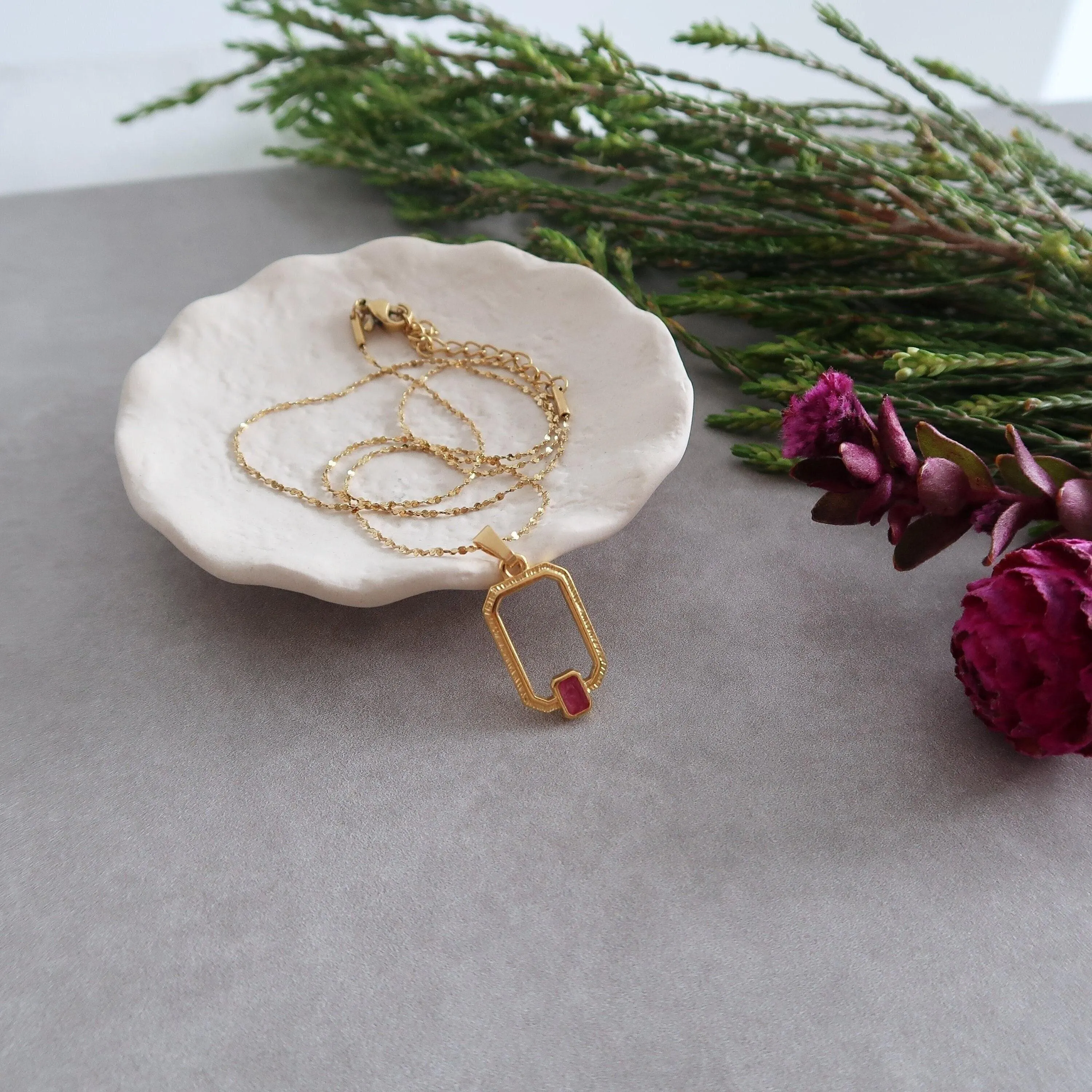 Gold Pendant Necklace Set - Dainty Layered Bohemian Jewelry with Heart Charm