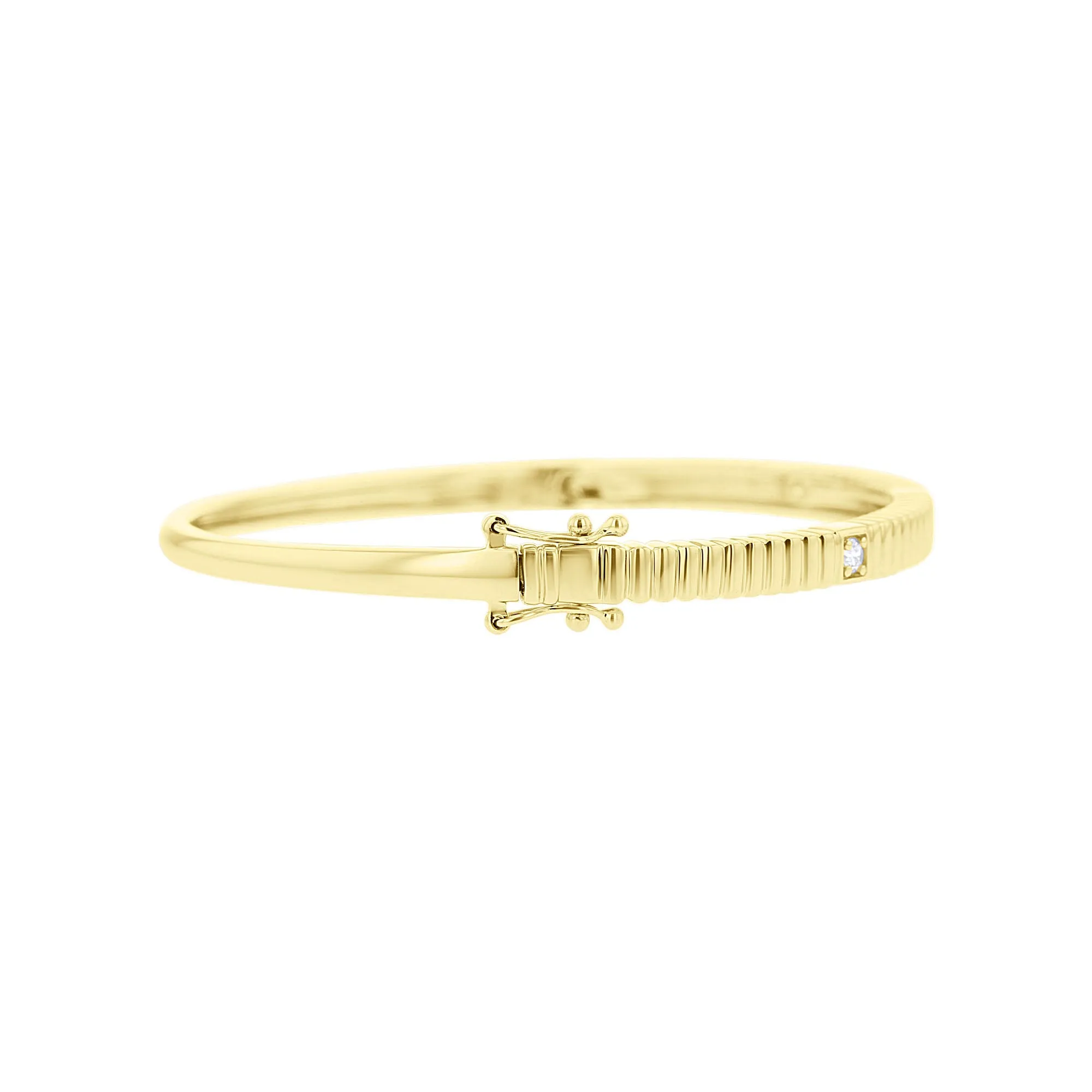 Golden Elegance Diamond Bangle Bracelet