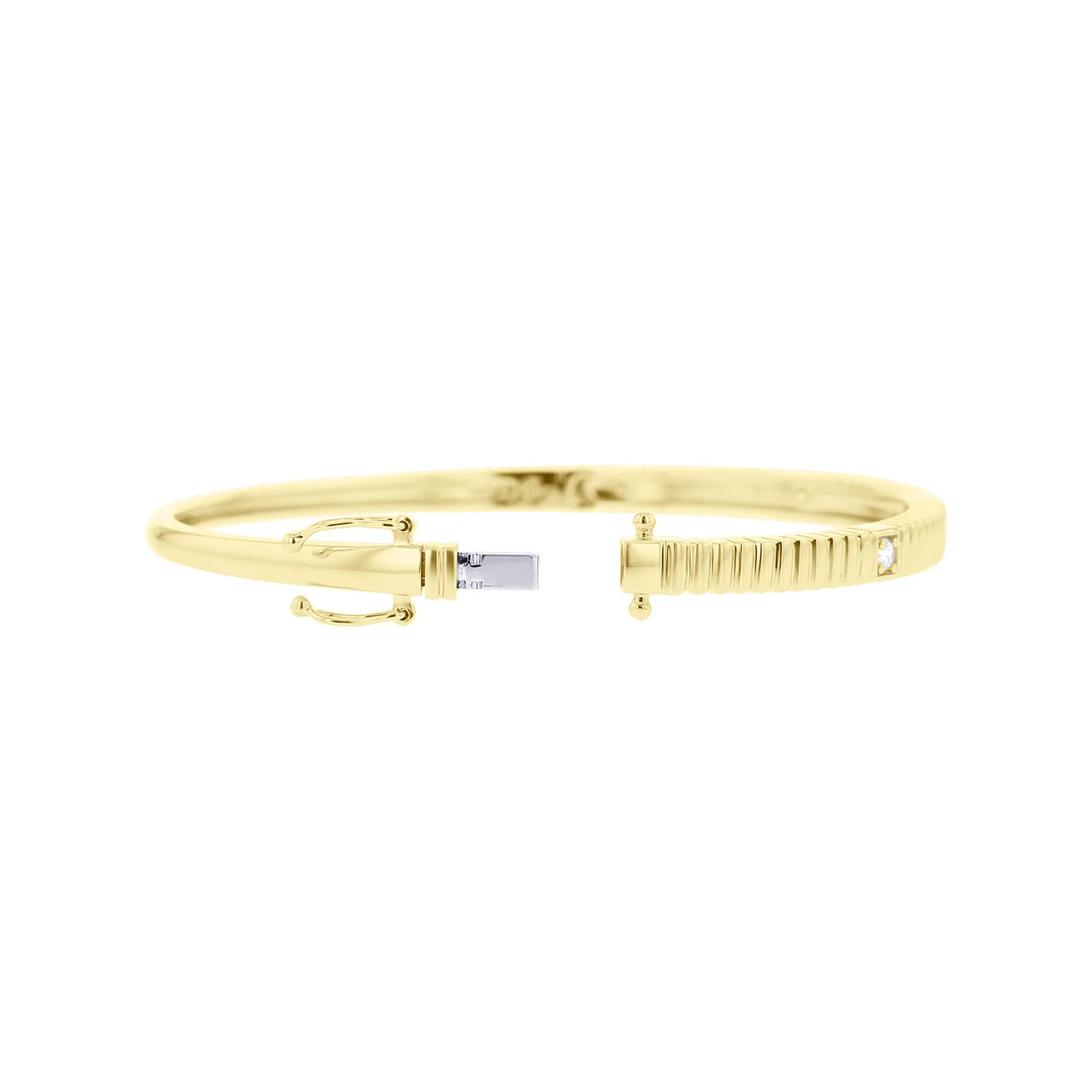 Golden Elegance Diamond Bangle Bracelet