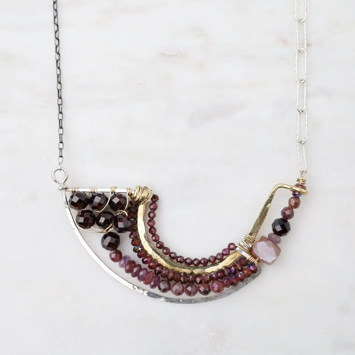 Graceful Garnet Necklace