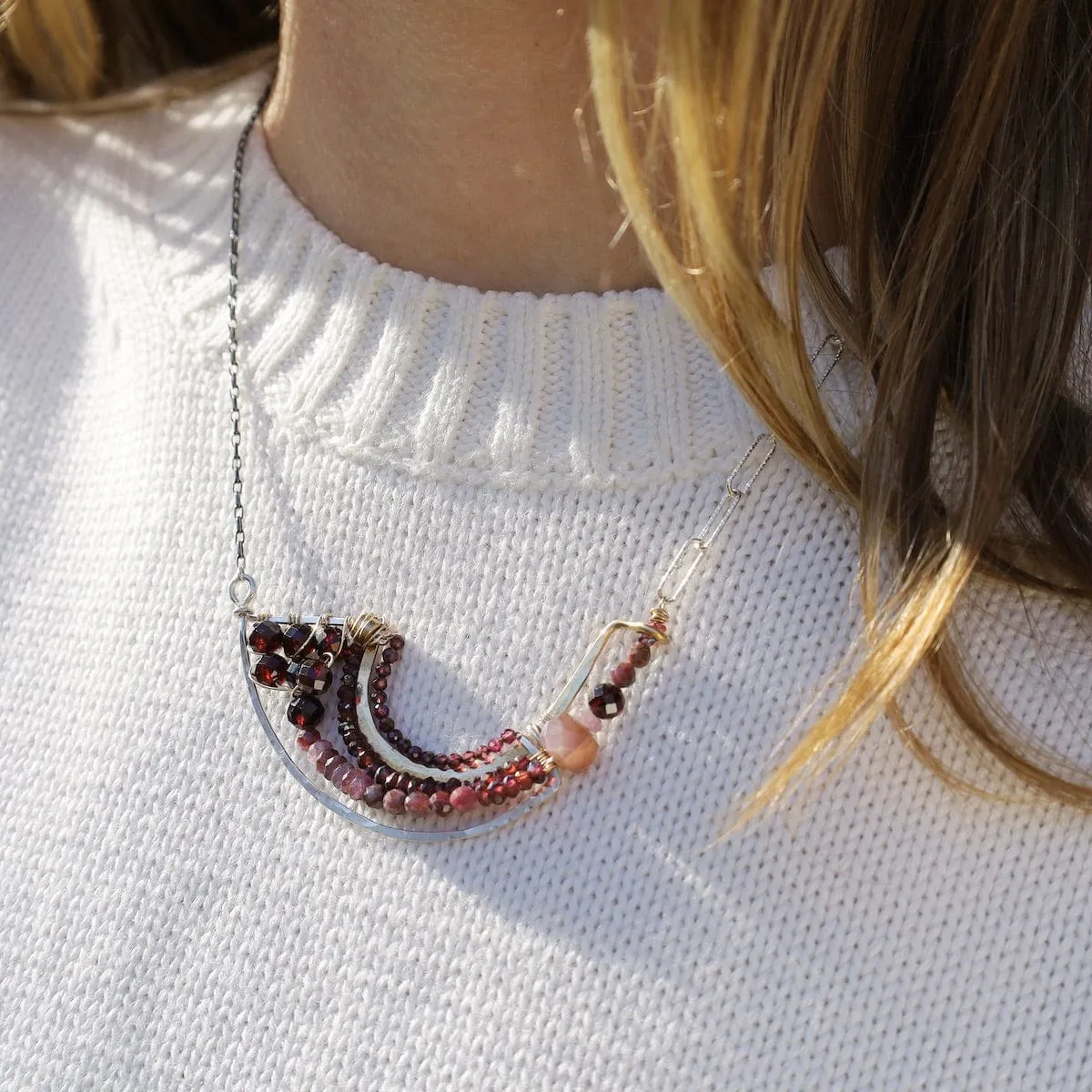 Graceful Garnet Necklace