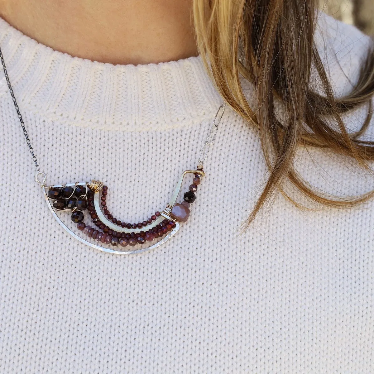 Graceful Garnet Necklace