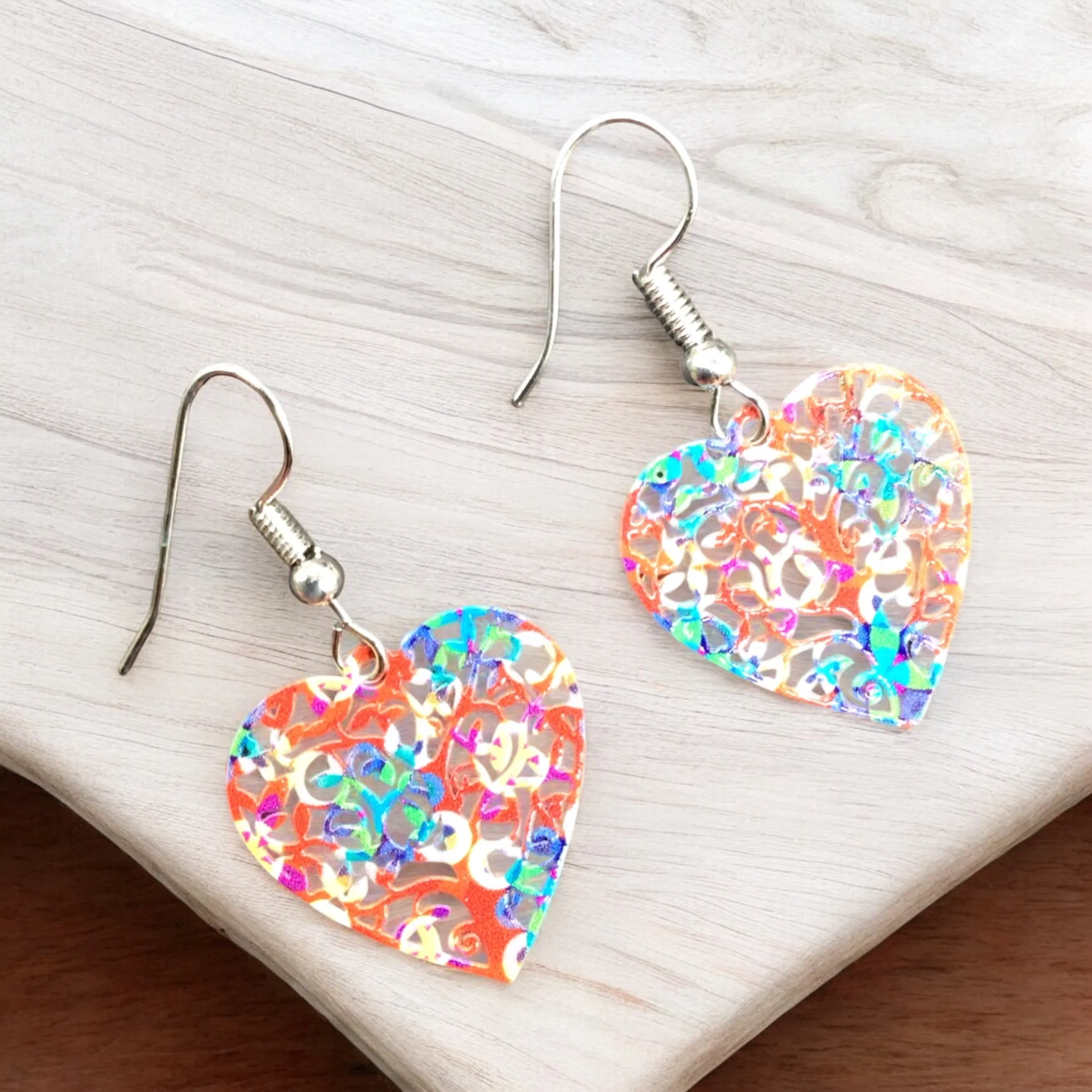 Heart Hollow Out Earrings