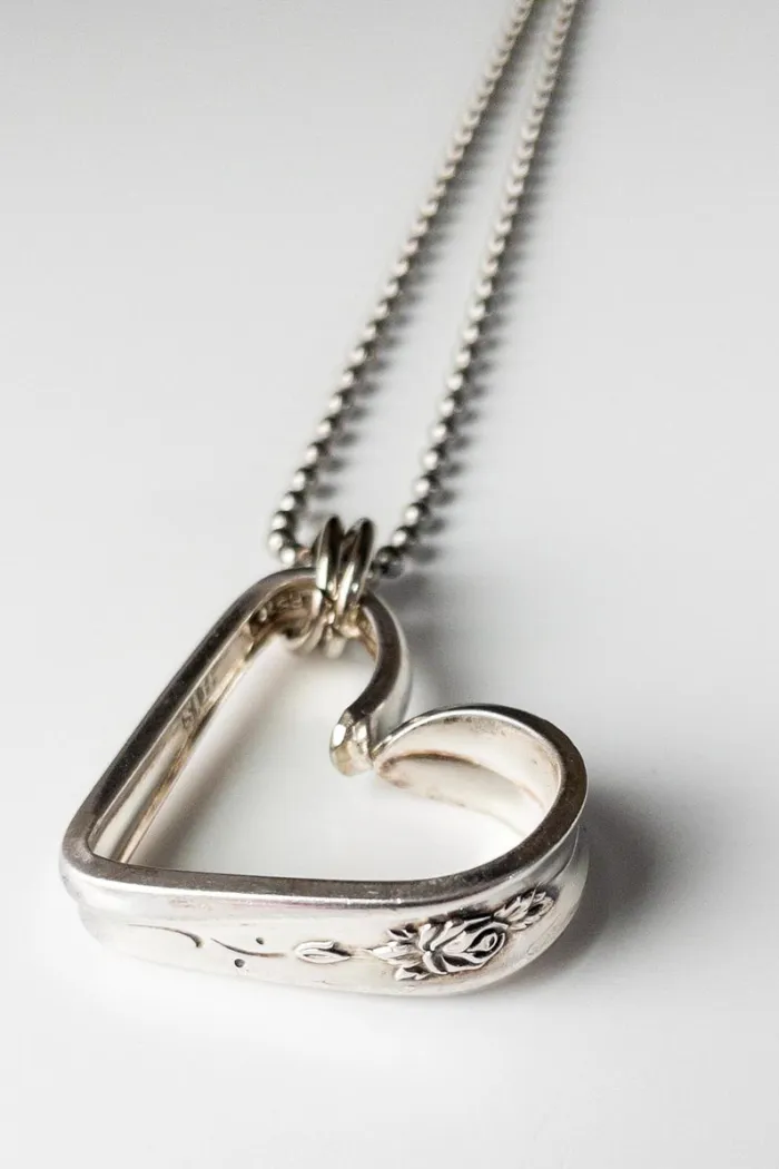 Heart Silverware Necklace