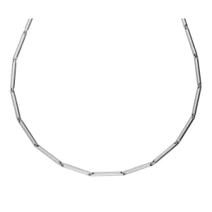 Henrich and Denzel Platinum bar link necklace