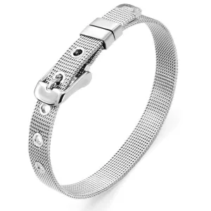 Hot Sale!! 8mm/ 10mm Stainless Steel Wristband Bracelet Fashion Accessory Fit for Slide Letters Charms High quality