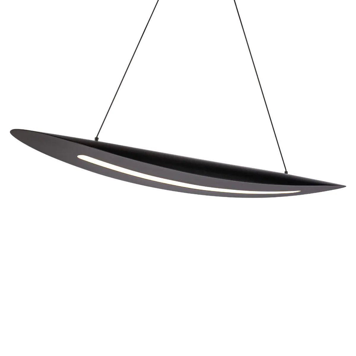 Jack 44 in. LED Pendant Light Black finish