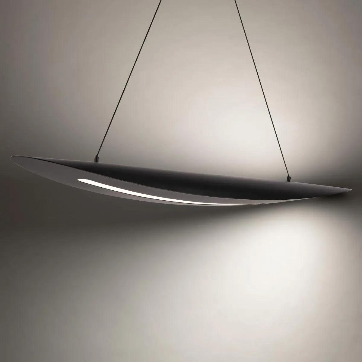 Jack 44 in. LED Pendant Light Black finish