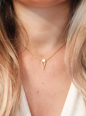 Jennifer Necklace White (14K Gold)