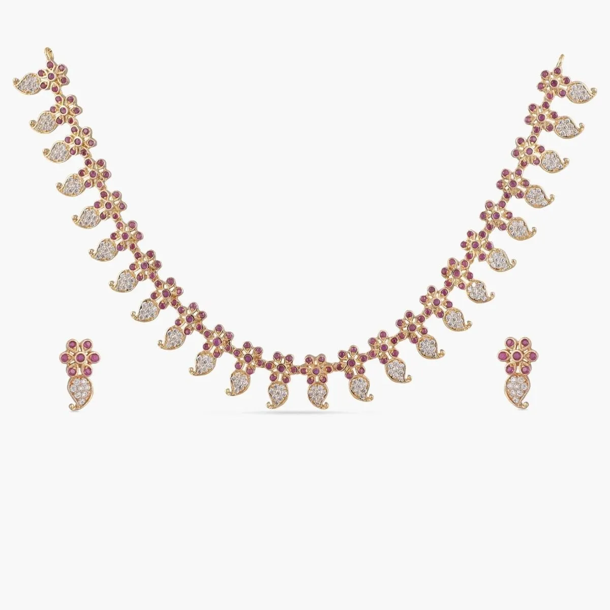 Koena Nakshatra CZ Necklace Set