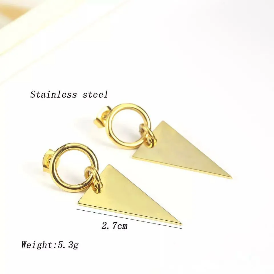 Kylie Triangle Drop Earrings