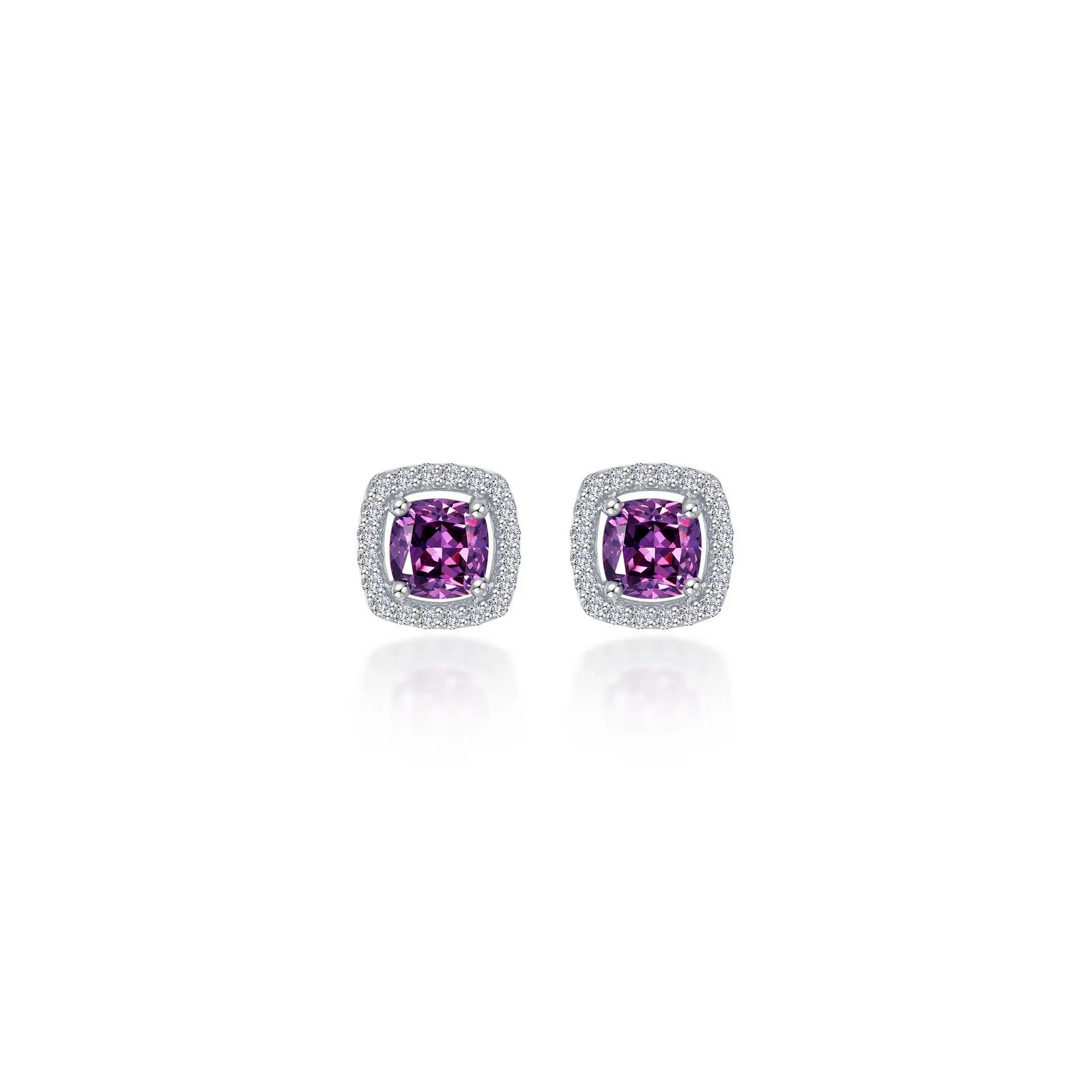 Lafonn Classic Cushion Amethyst Amethyst Earring E0329AMP00