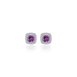 Lafonn Classic Cushion Amethyst Amethyst Earring E0329AMP00