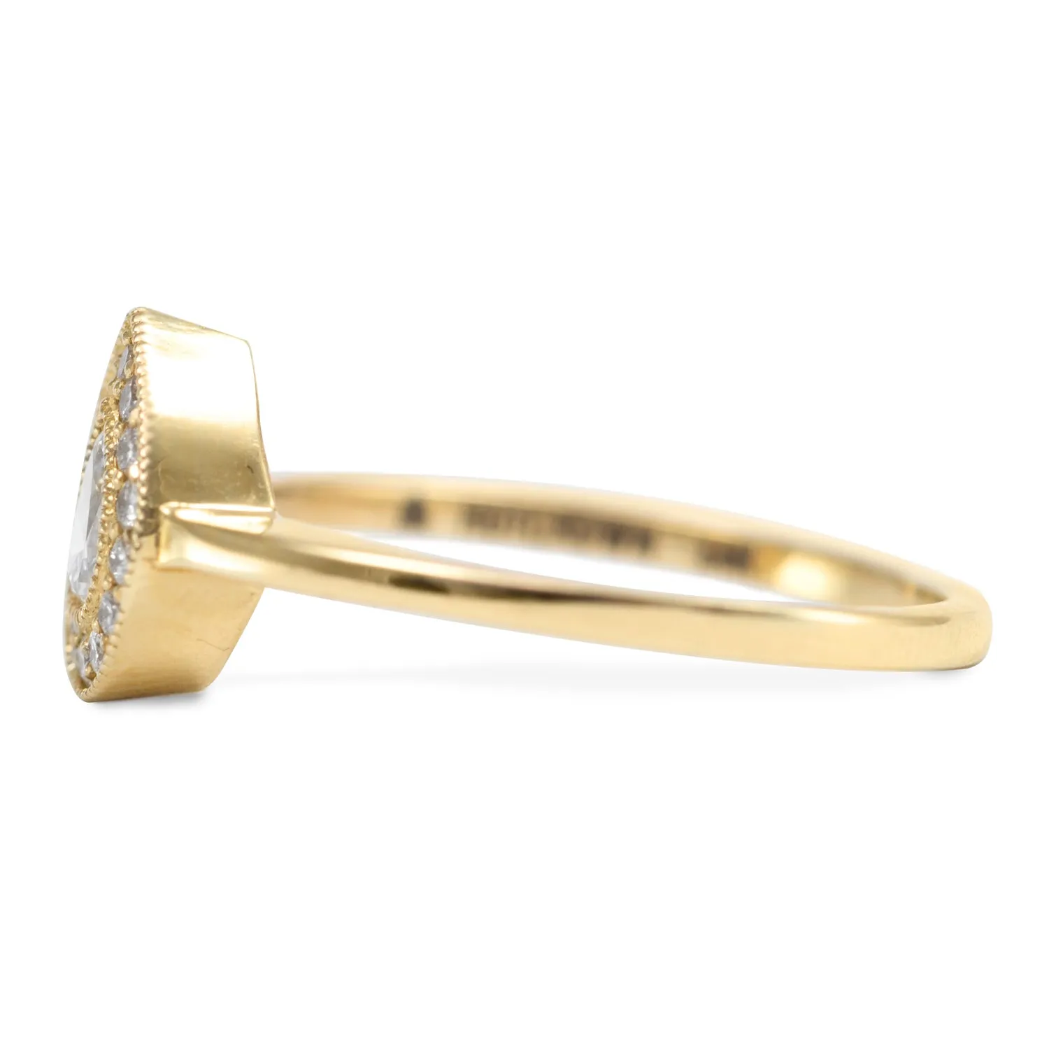 Luna Gold Ring White Diamond