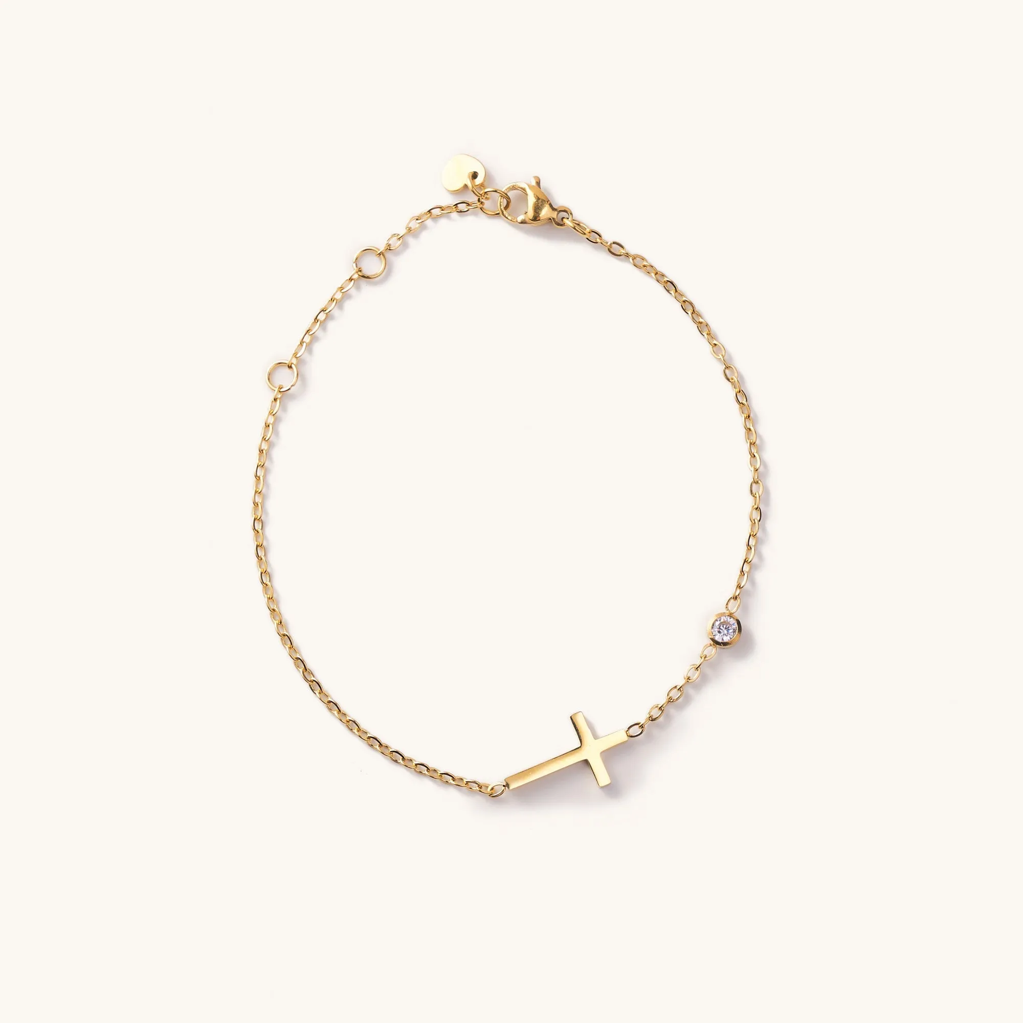 Martha Golden Cross Bracelet