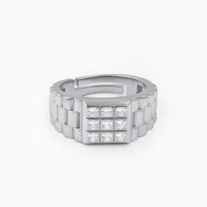 Men's Sterling Silver Designer Ring