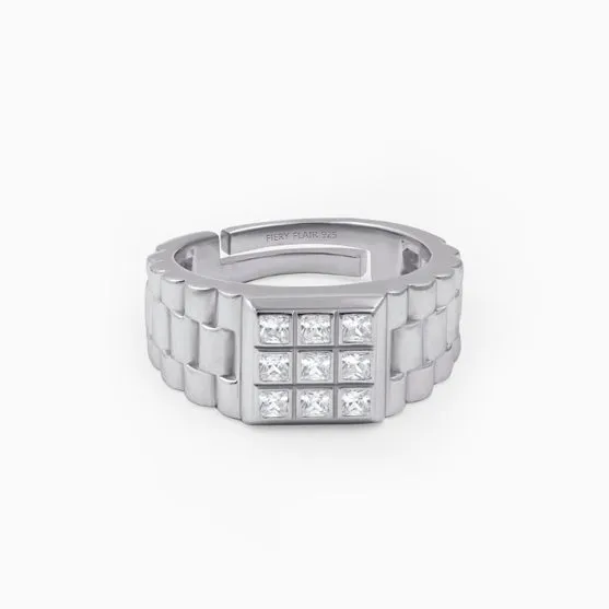 Men's Sterling Silver Designer Ring