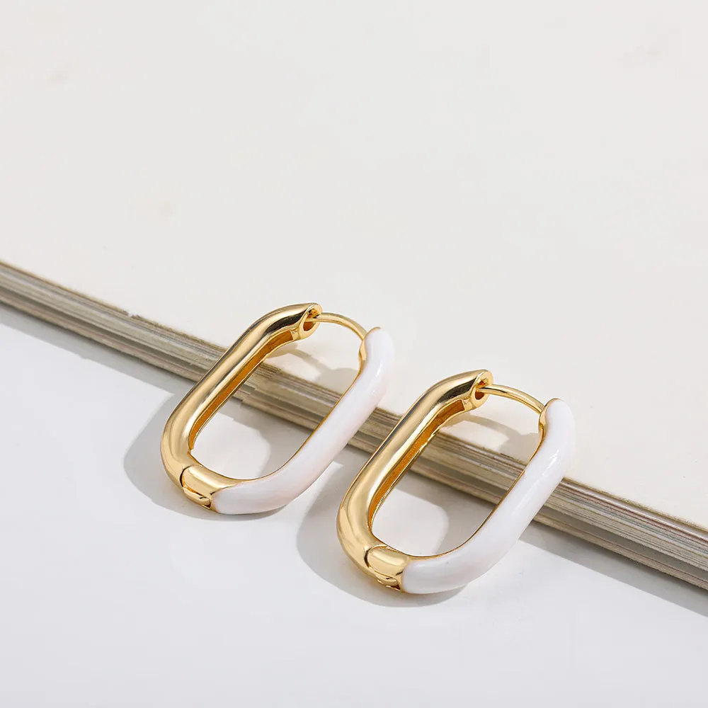 Minimalist Geometric Hoop Earrings