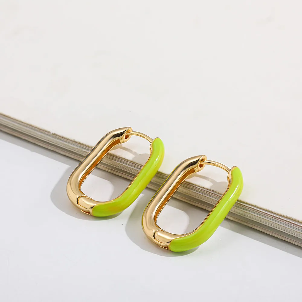 Minimalist Geometric Hoop Earrings