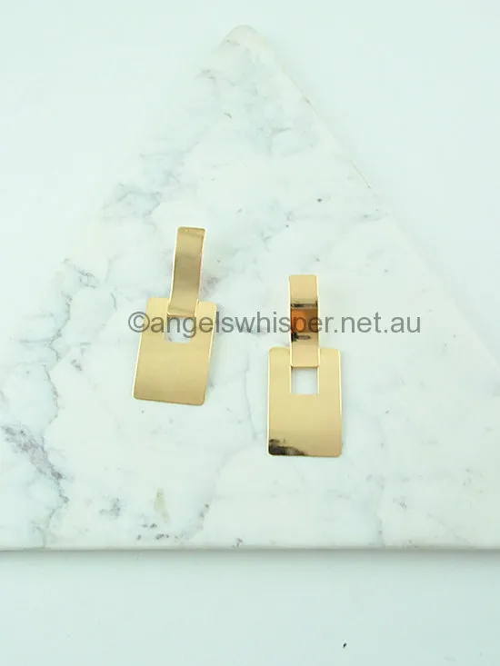 Minimalist Rectangle Earrings