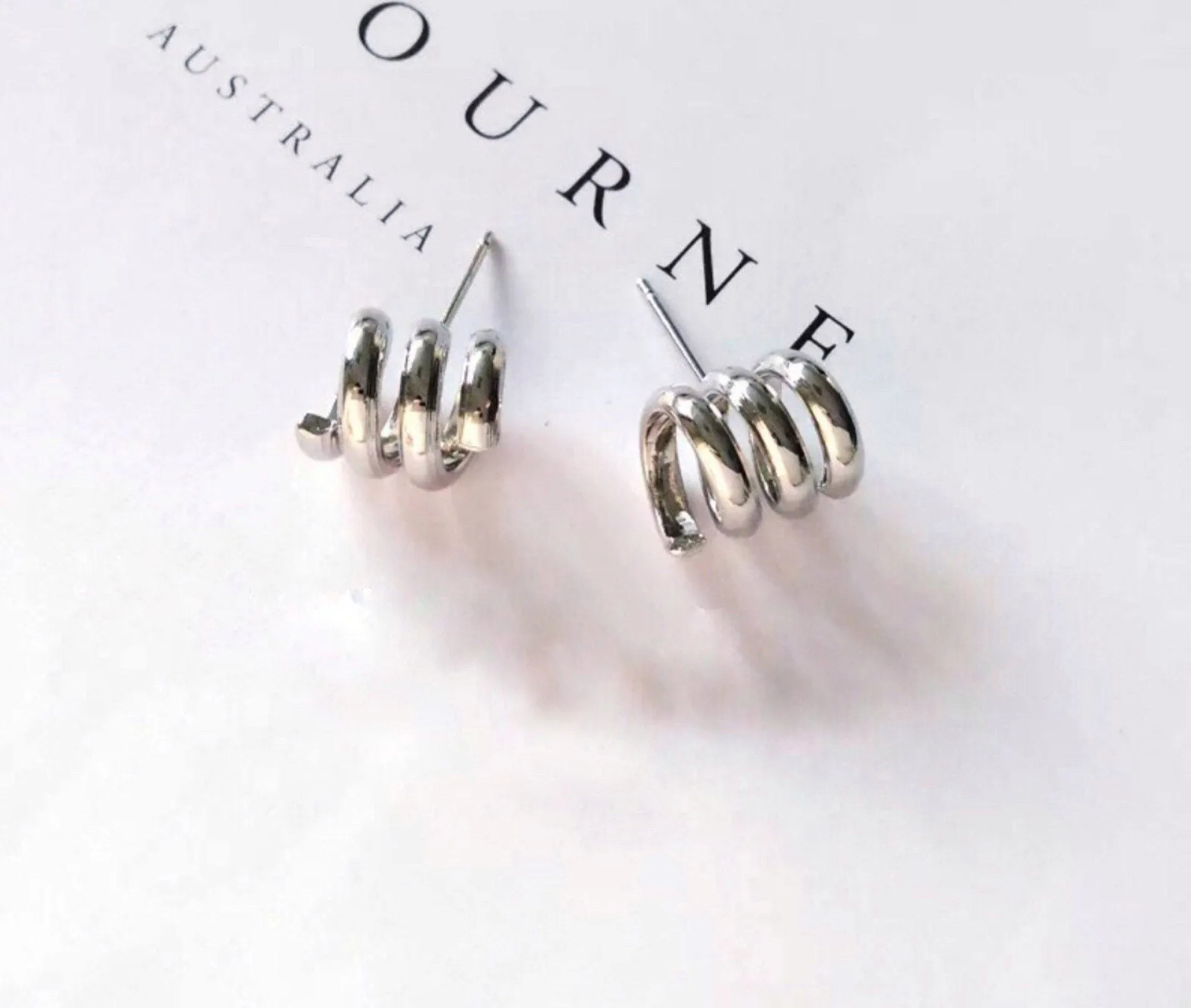 Minimalist Spiral Earrings